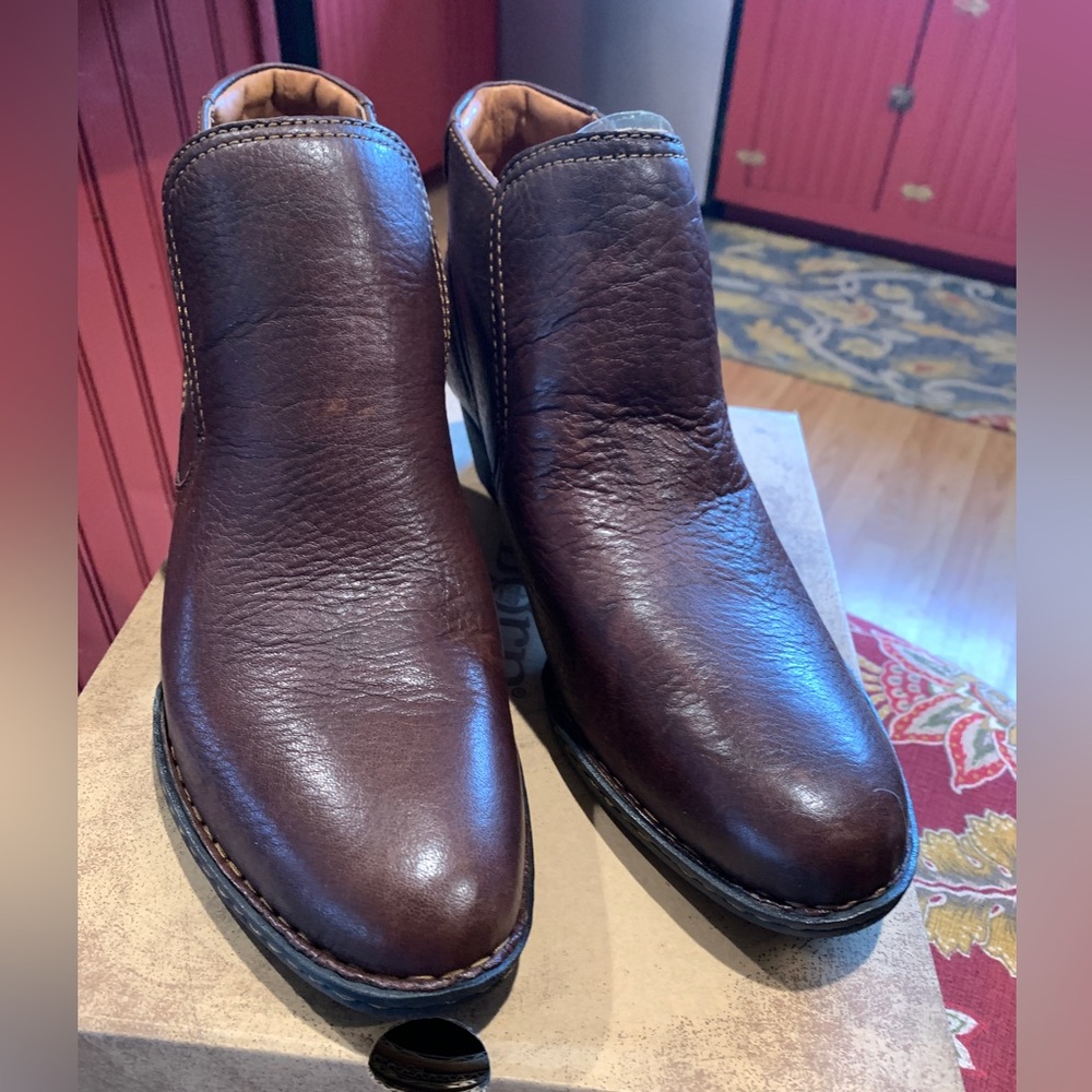 Born Rachelle Brown Leather Boots Size 11 New In Box